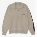 Champion Mens Graphic Zip Neck Sweatshirt Jumper Medium Grey Colourblock