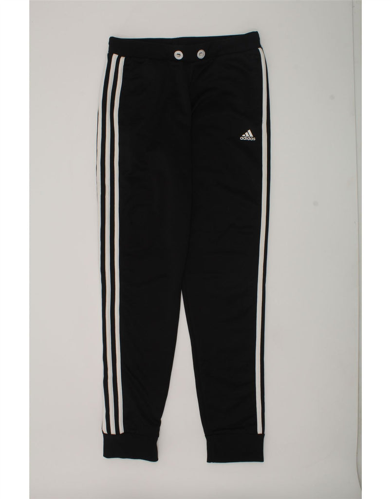 ADIDAS Girls Tracksuit Trousers Joggers 13-14 Years Black Polyester | Vintage Adidas | Thrift | Second-Hand Adidas | Used Clothing | Messina Hembry 