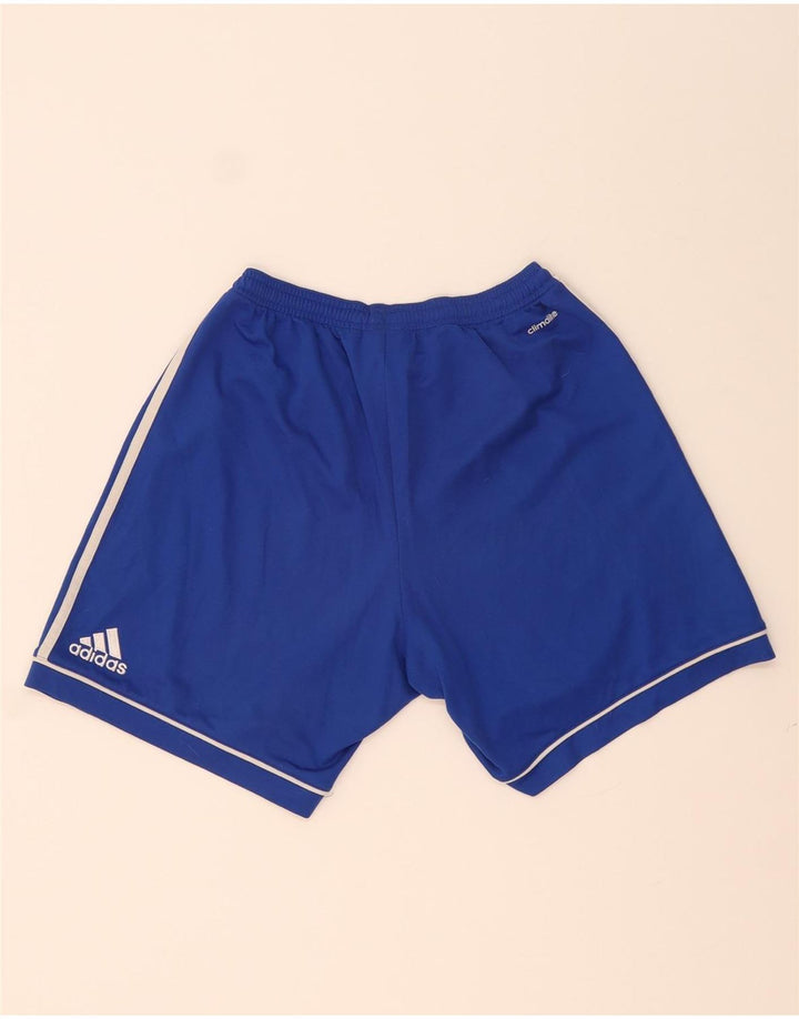 Adidas Mens Climalite Sport Shorts Small Blue Polyester