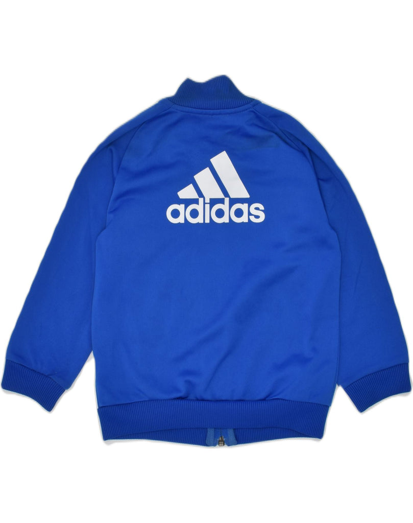 ADIDAS Boys Graphic Tracksuit Top Jacket 2-3 Years Blue Polyester | Vintage Adidas | Thrift | Second-Hand Adidas | Used Clothing | Messina Hembry 