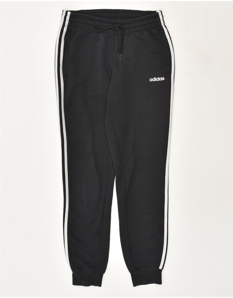 ADIDAS Womens Tracksuit Trousers Joggers UK 8/10 Small Black Cotton | Vintage Adidas | Thrift | Second-Hand Adidas | Used Clothing | Messina Hembry 