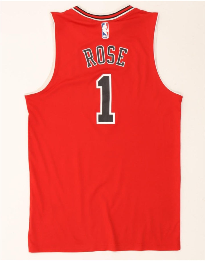ADIDAS Boys Chicago Bulls Graphic Vest Top 15-16 Years Red Polyester Vintage Adidas and Second-Hand Adidas from Messina Hembry 