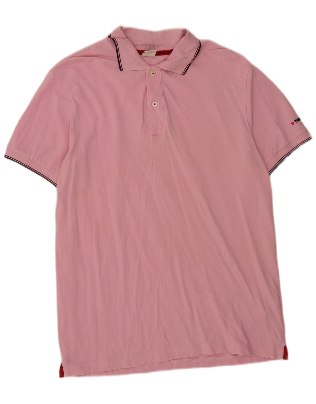 Think Pink Mens Polo Shirt Large Pink Cotton