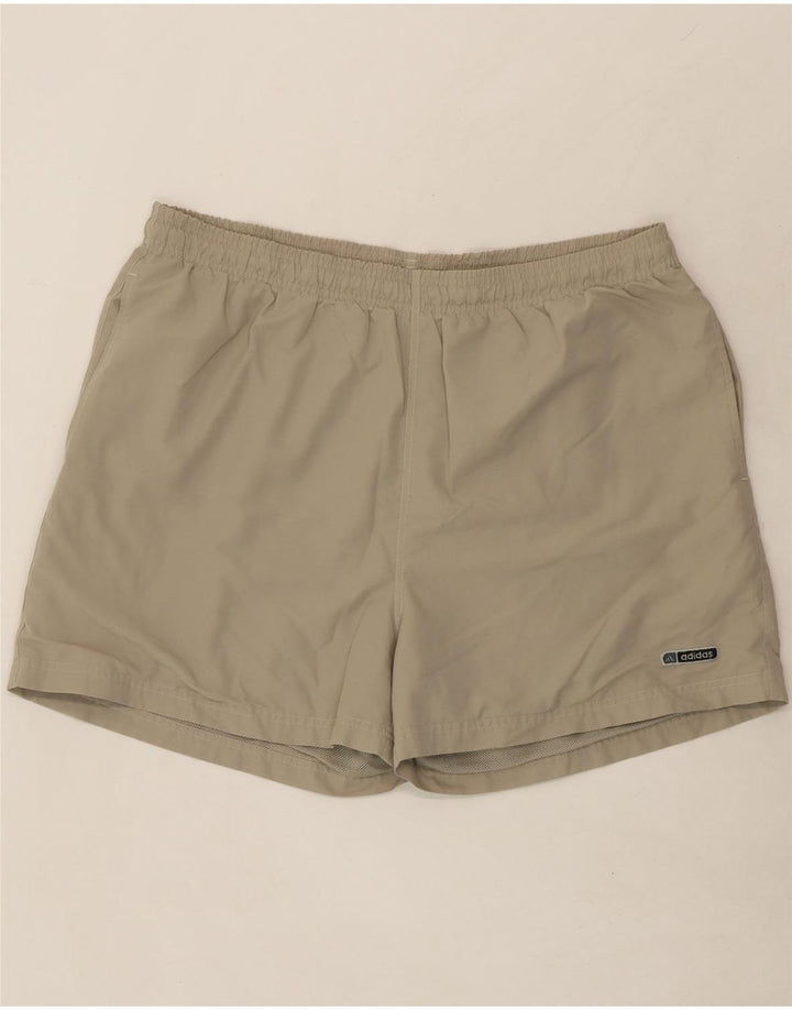 ADIDAS Mens Sport Shorts 2XL  Beige Polyester Vintage Adidas and Second-Hand Adidas from Messina Hembry 