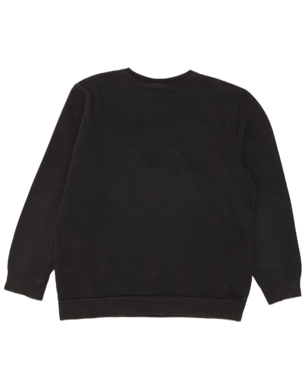 Adidas Mens Sweatshirt Jumper Large Black Cotton