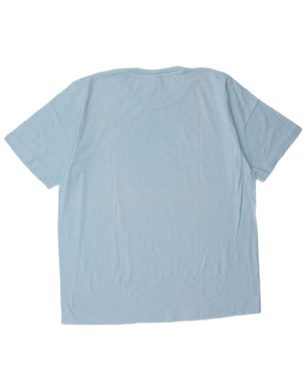 Nike Mens Graphic T-Shirt Top UK 42/44 Large Blue Cotton