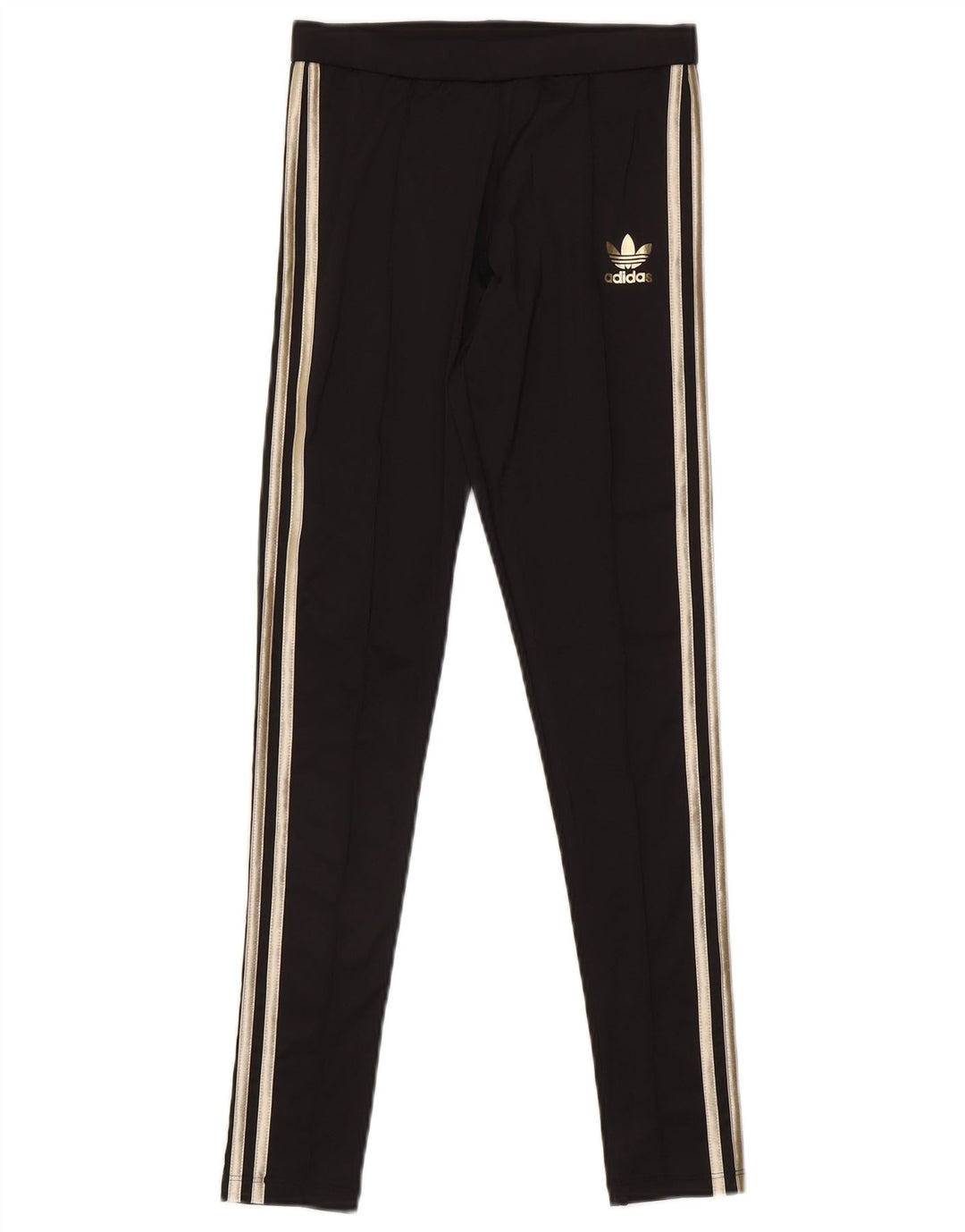 Adidas Womens Leggings UK 8 Small Black Polyester