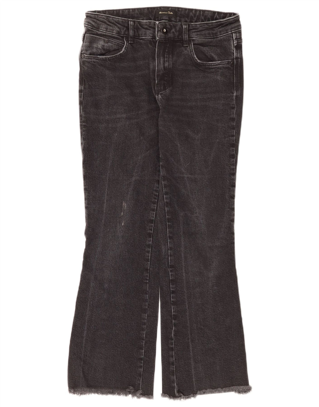 Massimo Dutti Womens Bootcut Jeans EU 36 XS W26 L25 Black Cotton