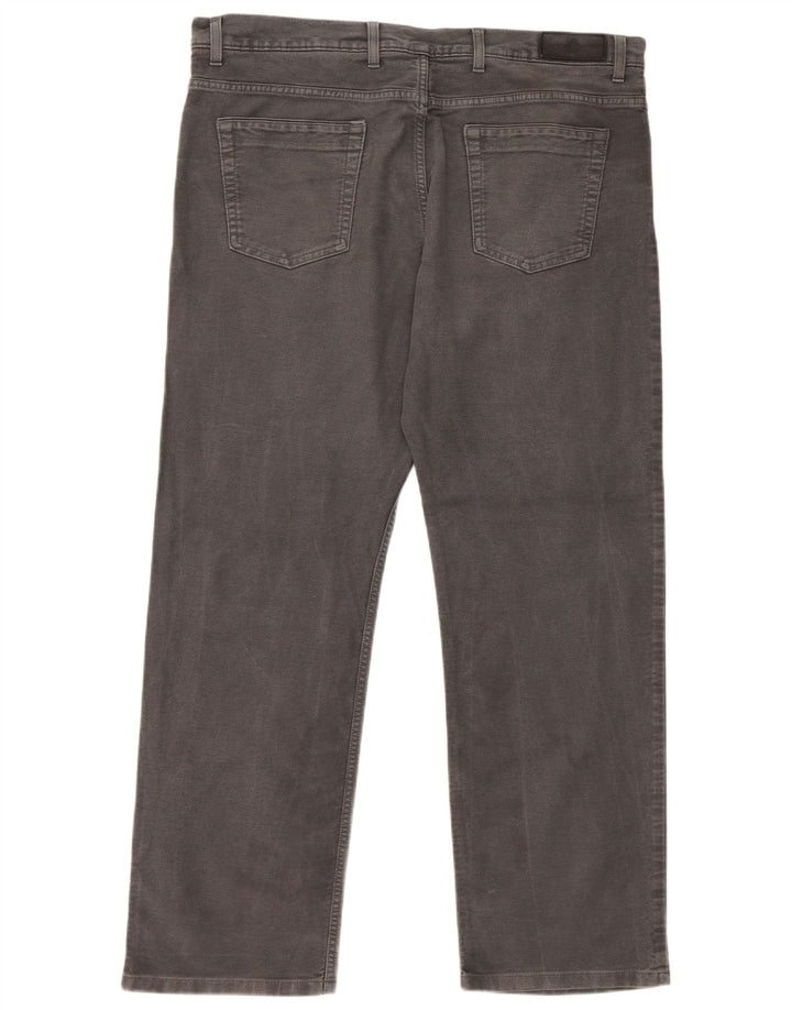 Marks & Spencer Mens Blue Harbour Straight Casual Trousers W40 L31 Grey