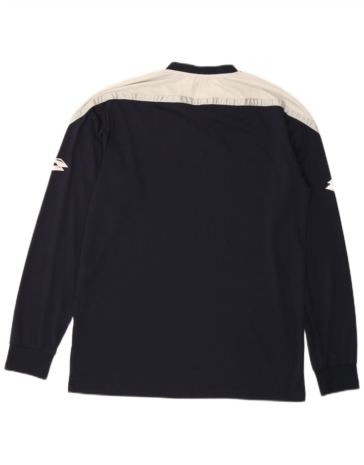 Lotto Mens Graphic Top Long Sleeve XL Navy Blue Colourblock