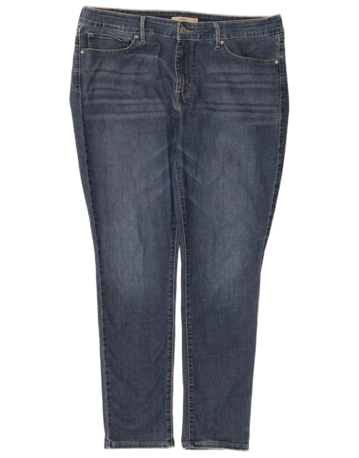 Levi's Womens 711 Skinny Jeans W34 L30 Blue