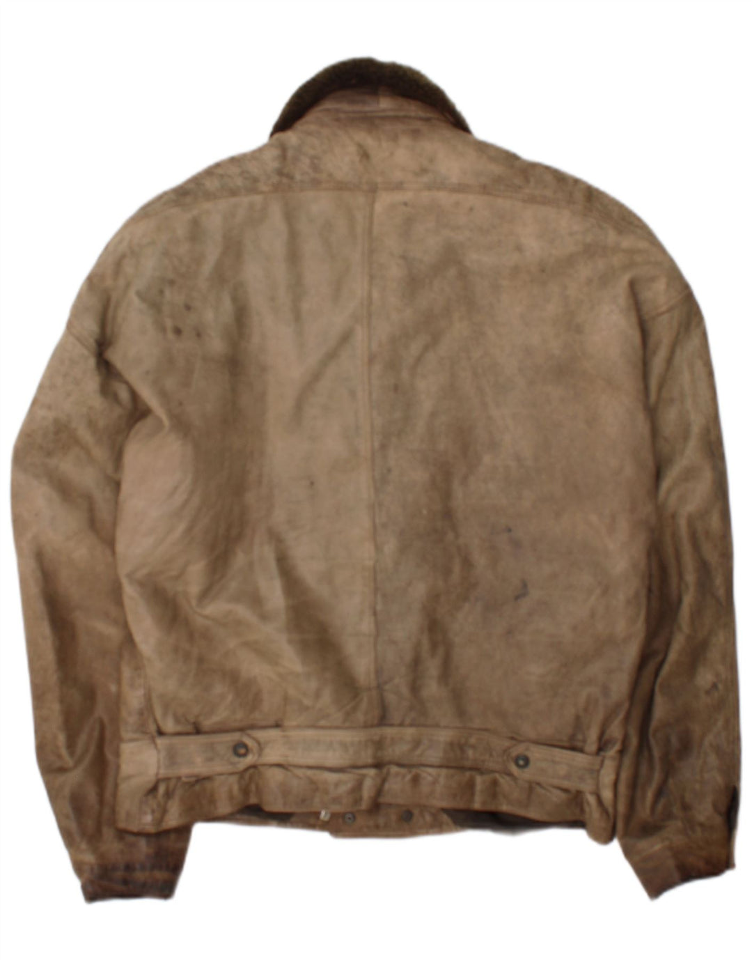 Vintage Mens Leather Jacket IT 50 Large Brown Leather