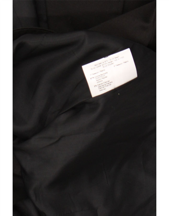 Roccobarocco Womens 2 Button Blazer Jacket IT 50 XL Black Cotton