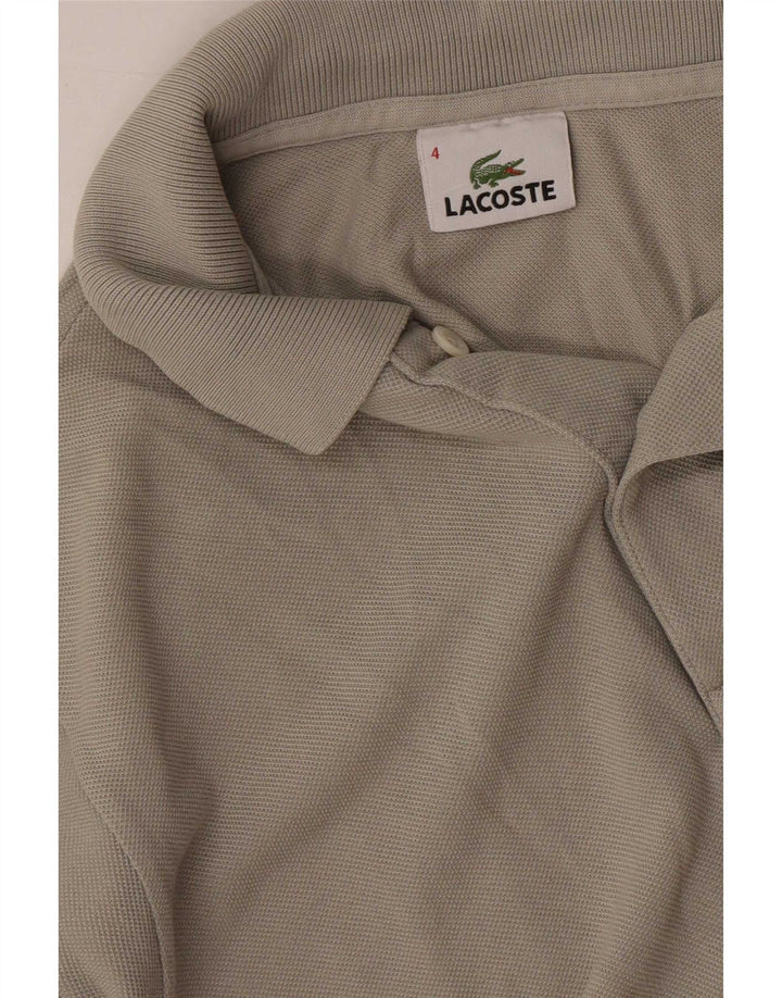 Lacoste Mens Polo Shirt Size 4 Medium Grey