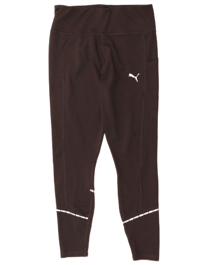PUMA Womens Leggings UK 16 Large  Black Polyester
