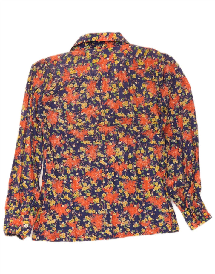 Vintage Womens Shirt Blouse IT 42 Medium Multicoloured Floral