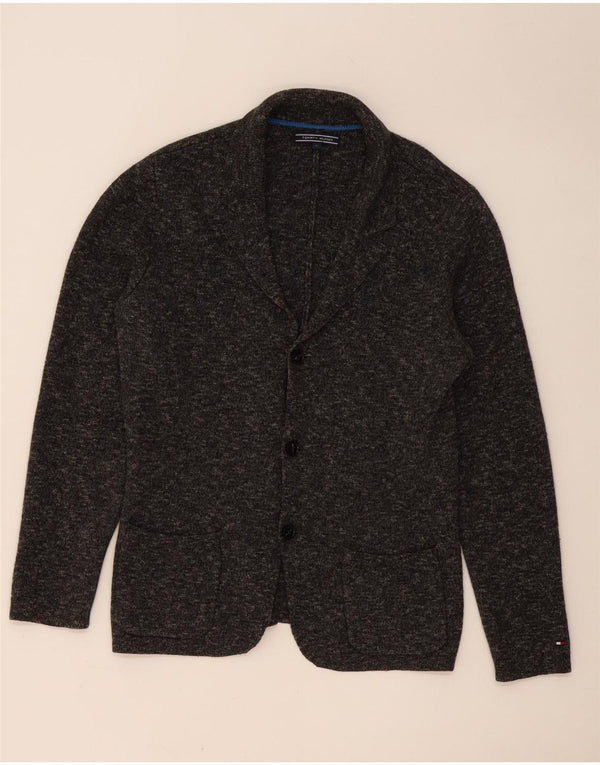TOMMY HILFIGER Mens 3 Button Blazer Jacket UK 38 Medium Grey Flecked