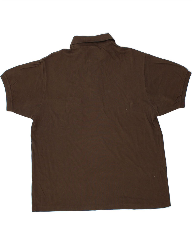 LACOSTE Mens Polo Shirt Size 6 XL Brown Cotton Vintage Lacoste and Second-Hand Lacoste from Messina Hembry 