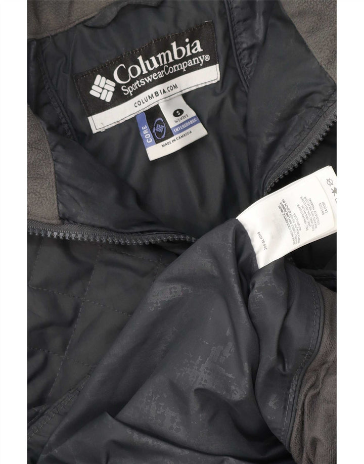 Columbia Womens Quilted Jacket UK 10 Small Grey Polyester