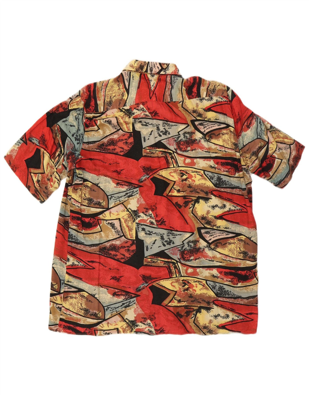 ROB ROY Mens Abstract Pattern Short Sleeve Shirt Large Multicoloured