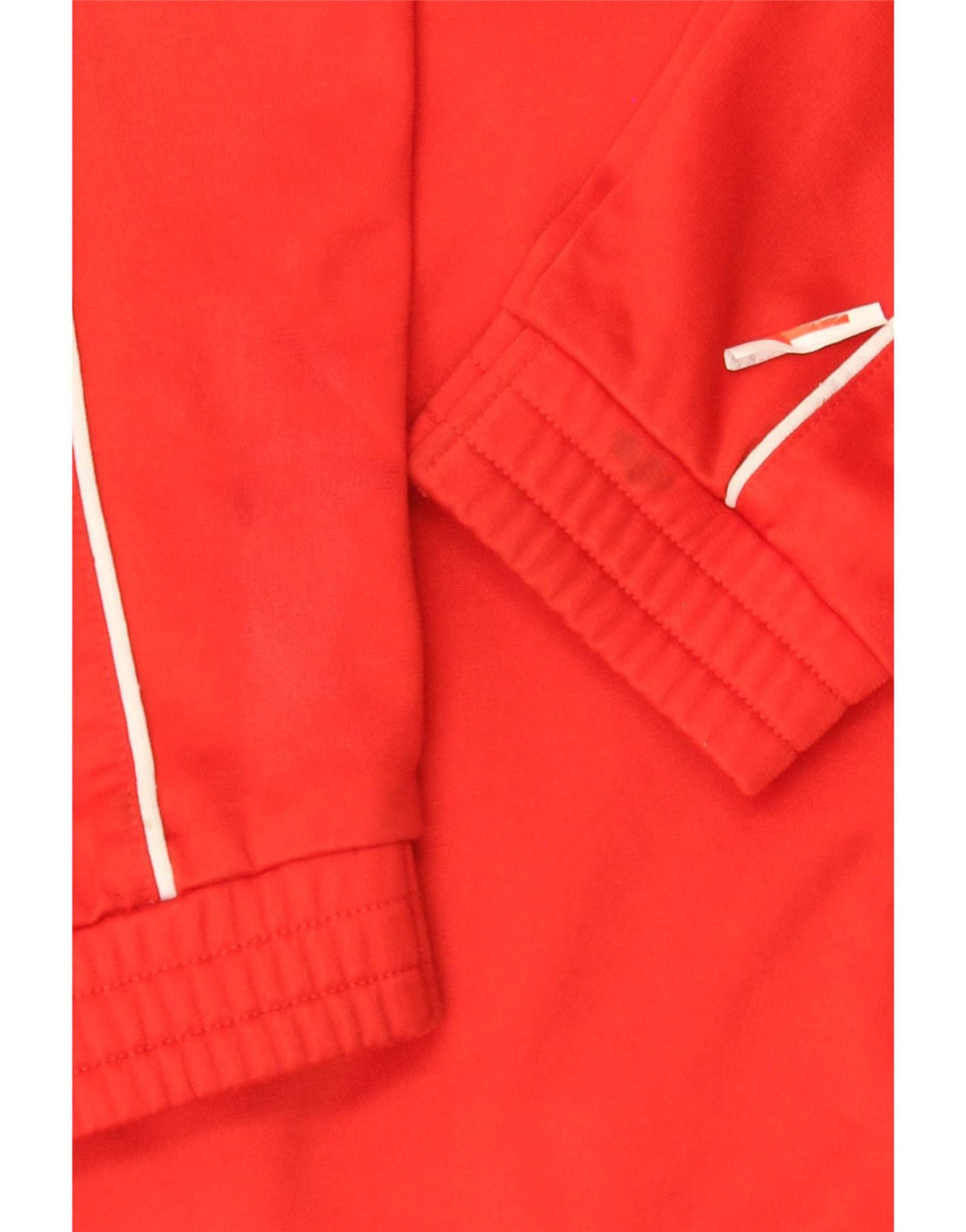 Umbro Boys Tracksuit Top Jacket 7-8 Years Small Red Colourblock Polyester