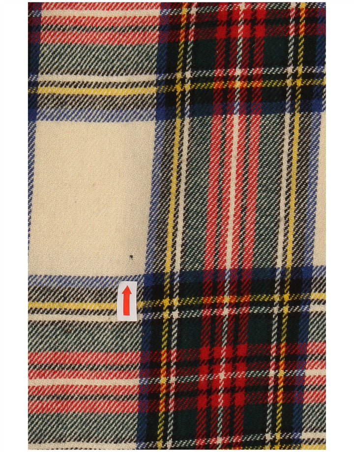 VINTAGE Womens Wrap Skirt W24 XS Multicoloured Plaid Wool