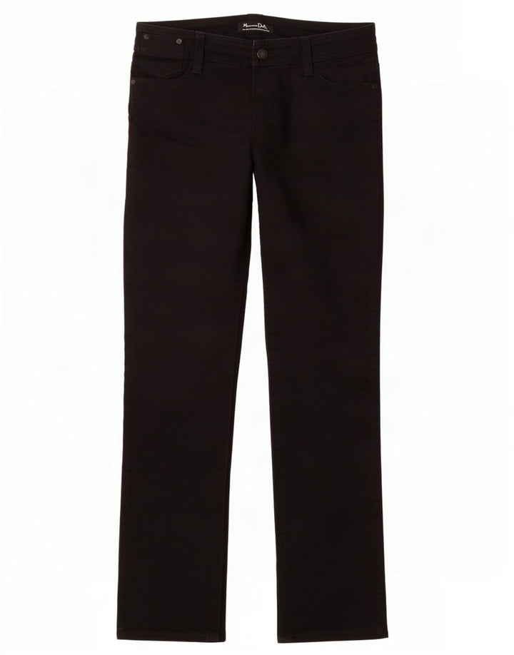 Massimo Dutti Womens Slim Jeans EU 40 Medium W30 L30 Black Cotton