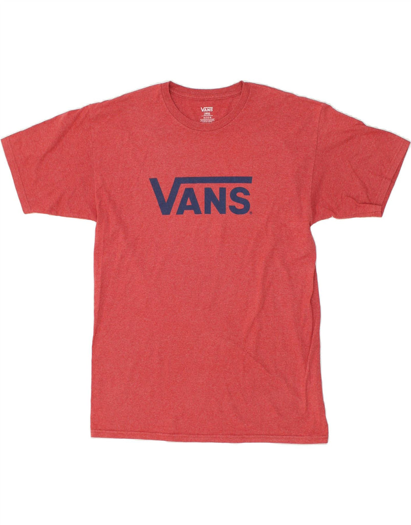 VANS Mens Graphic T-Shirt Top Large Red Cotton | Vintage Vans | Thrift | Second-Hand Vans | Used Clothing | Messina Hembry 