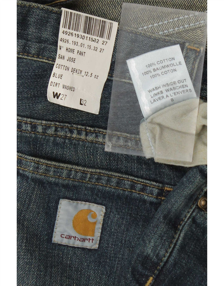 Carhartt Womens Bootcut Jeans W27 L32 Blue Cotton