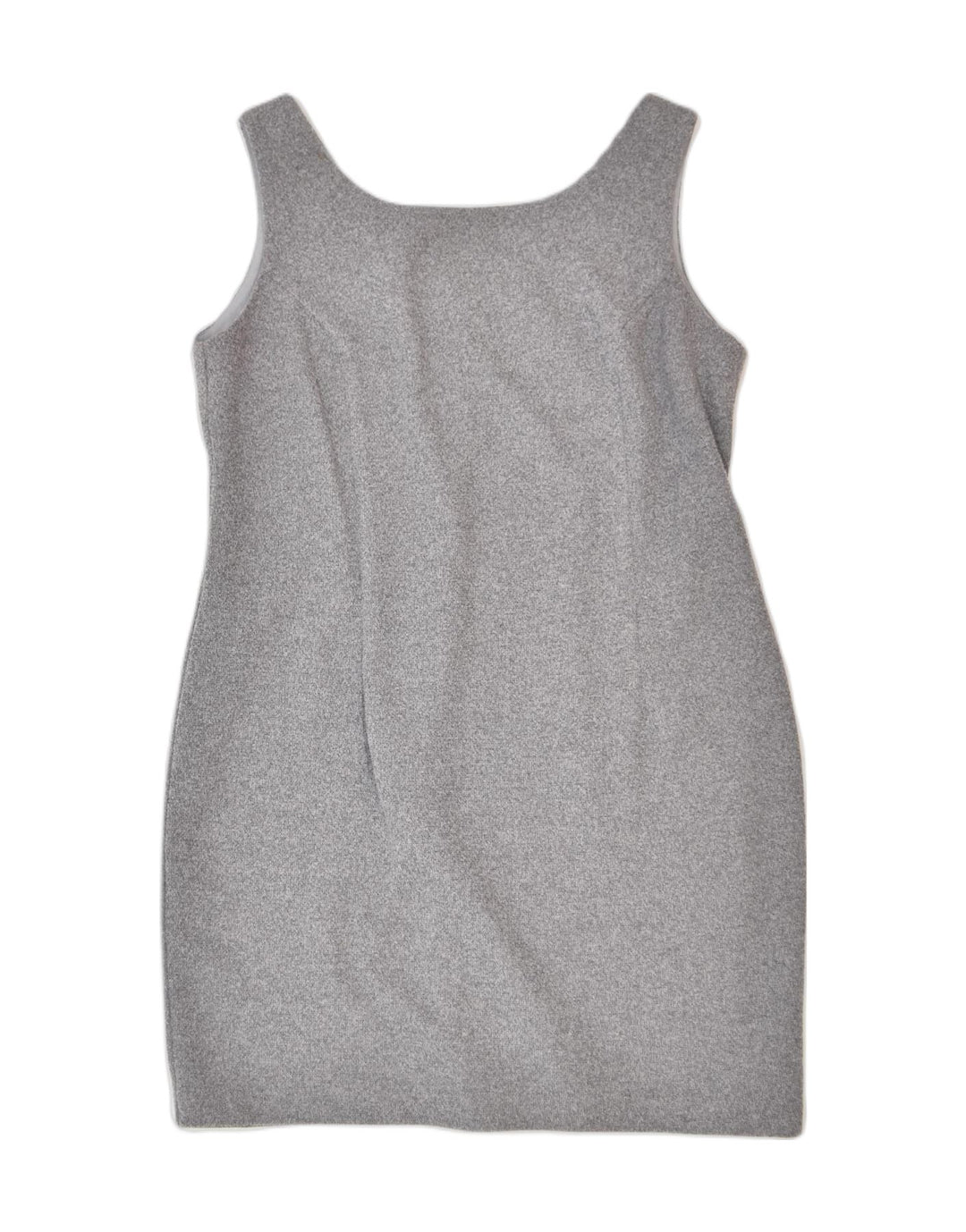 VINTAGE Womens Sheath Dress UK 14 Large Grey Polyester | Vintage | Thrift | Second-Hand | Used Clothing | Messina Hembry 