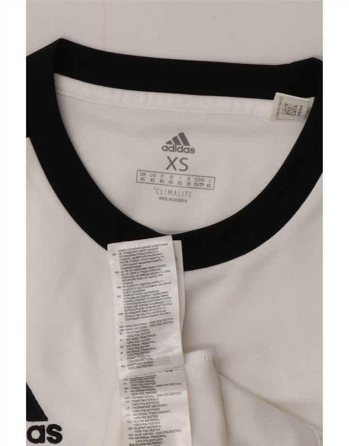 Adidas Mens Climalite T-Shirt Top XS White Colourblock Polyester