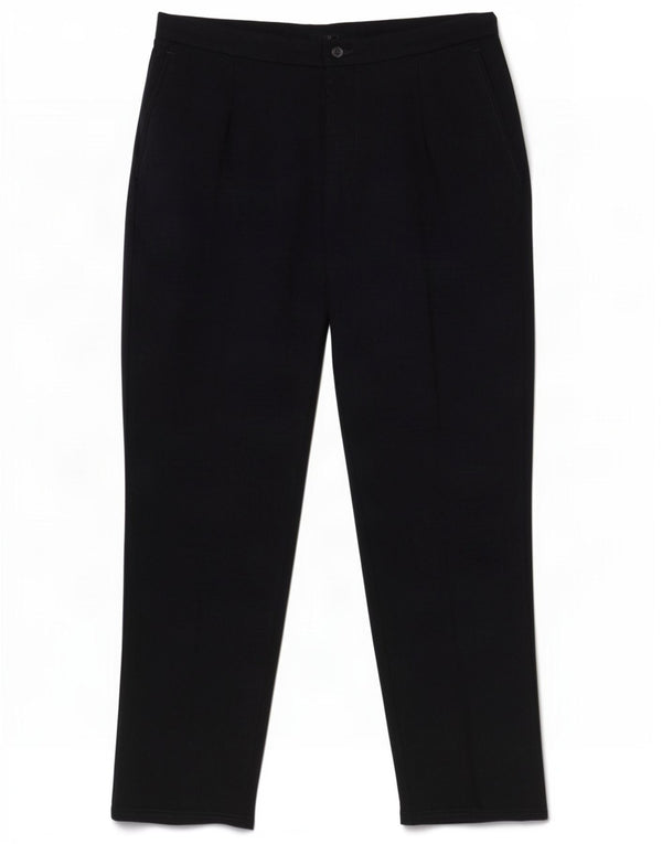 Marks & Spencer Womens Casual Trousers UK 12 Medium W28 L26 Navy Blue