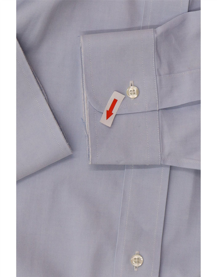 Brooks Brothers Mens Shirt Size 18 2XL Blue Cotton