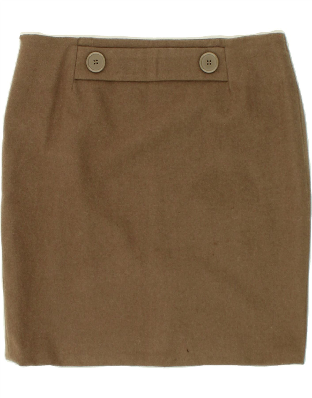 BLU NAUTA Womens Pencil Skirt IT 46 Large W34  Brown Wool Vintage Blu Nauta and Second-Hand Blu Nauta from Messina Hembry 