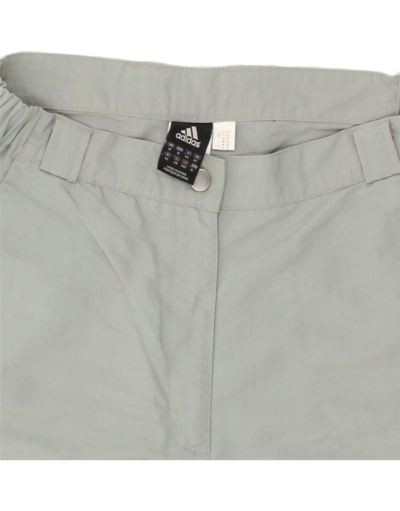 ADIDAS Womens Sport Shorts UK 16 Large Grey Polyamide Vintage Adidas and Second-Hand Adidas from Messina Hembry 