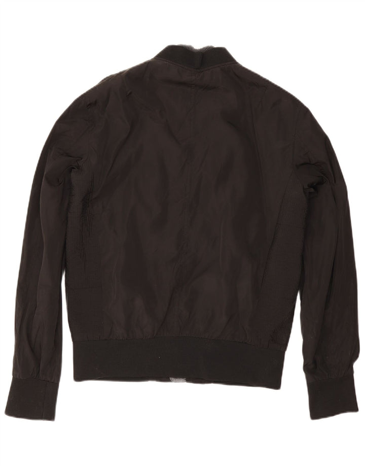 Zara Mens Bomber Jacket UK 40 Large Black