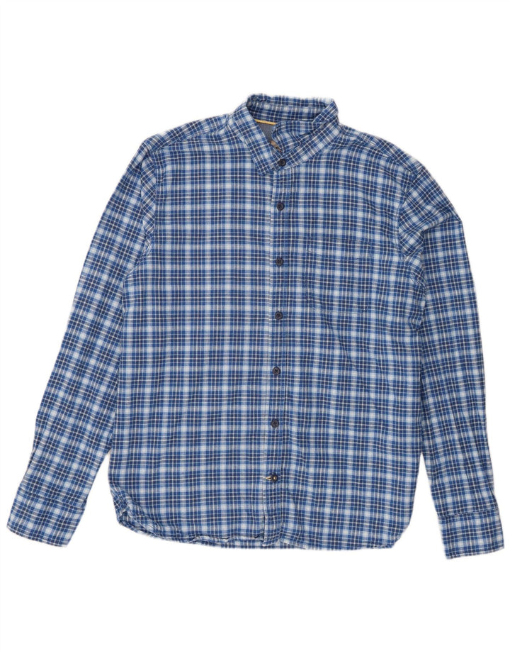 Fat Face Mens Shirt Large Blue Check Cotton