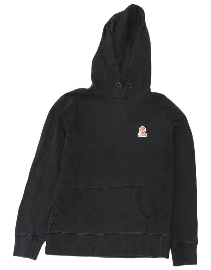 Franklin Marshall Mens Hoodie Jumper Large Black Cotton