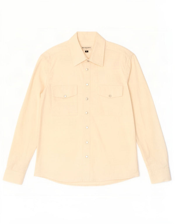 Roy Rogers Womens Oversized Shirt UK 10 Small Off White Cotton