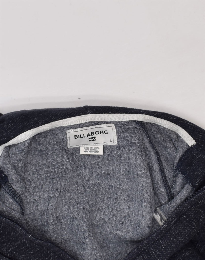 BILLABONG Boys Zip Hoodie Sweater 13-14 Years Large Navy Blue Flecked | Vintage Billabong | Thrift | Second-Hand Billabong | Used Clothing | Messina Hembry 