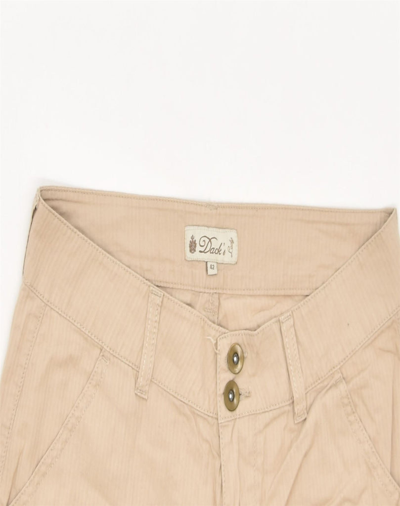 DACK'S Womens Casual Shorts IT 42 Medium W32 Beige Cotton | Vintage | Thrift | Second-Hand | Used Clothing | Messina Hembry 