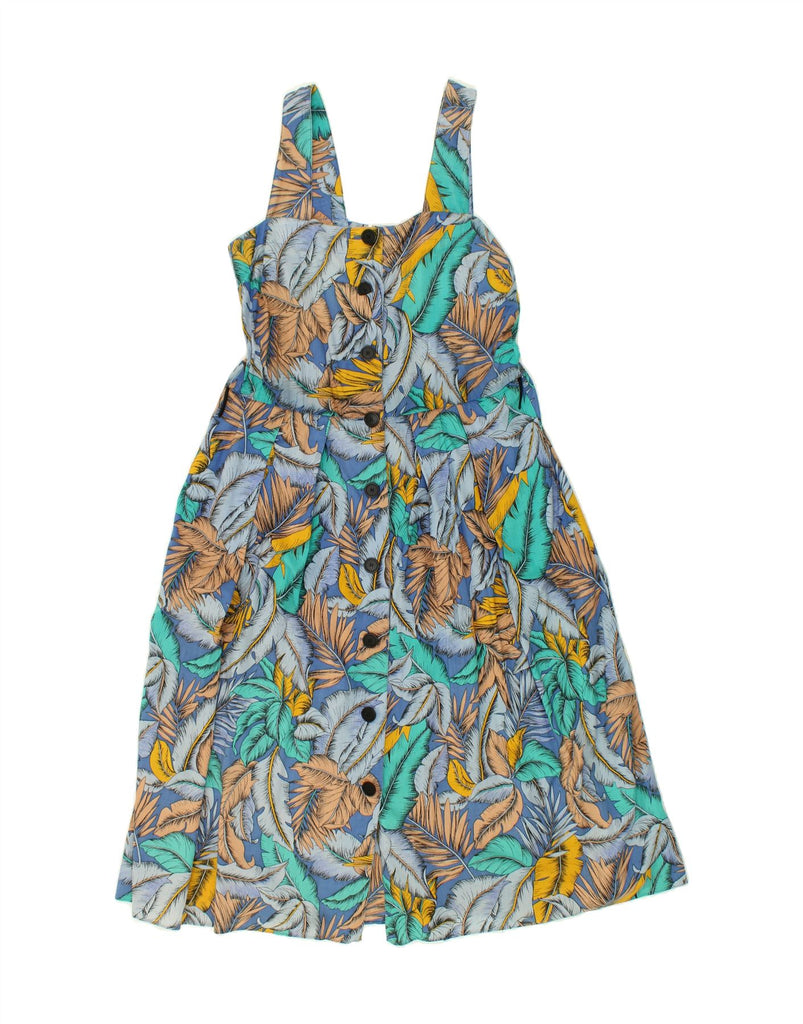 FINK MODELL Womens Sleeveless Shirt Dress UK 14 Medium Multicoloured Vintage Fink Modell and Second-Hand Fink Modell from Messina Hembry 