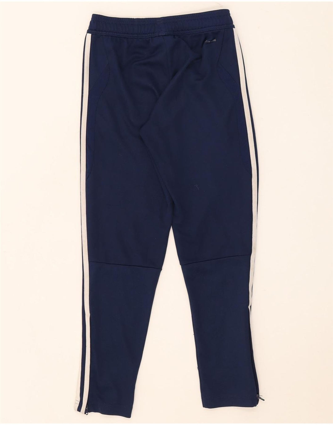 Adidas Boys Climacool Tracksuit Trousers 9-10 Years Navy Blue Polyester