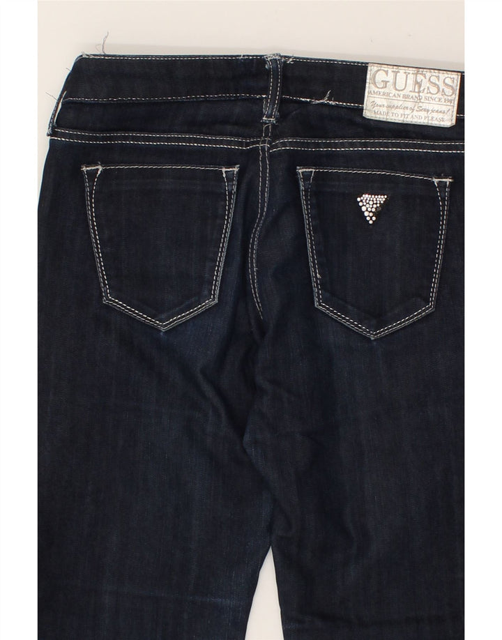 GUESS Womens Slim Jeans W27 L27  Navy Blue Cotton Vintage Guess and Second-Hand Guess from Messina Hembry 