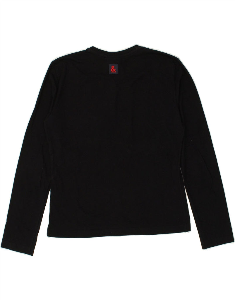 DOLCE & GABBANA Womens Top Long Sleeve IT 44 Medium Black Cotton Vintage Dolce & Gabbana and Second-Hand Dolce & Gabbana from Messina Hembry 