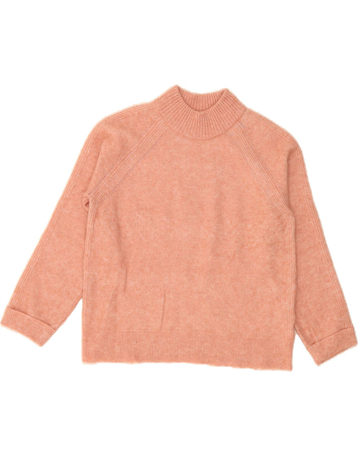 WHITE STUFF Womens Crew Neck Jumper Sweater UK 14 Medium Pink Polyester Vintage White Stuff and Second-Hand White Stuff from Messina Hembry 