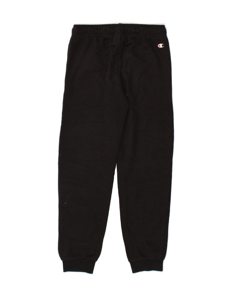 CHAMPION Girls Graphic Tracksuit Trousers Joggers 9-10 Years Medium Black | Vintage Champion | Thrift | Second-Hand Champion | Used Clothing | Messina Hembry 