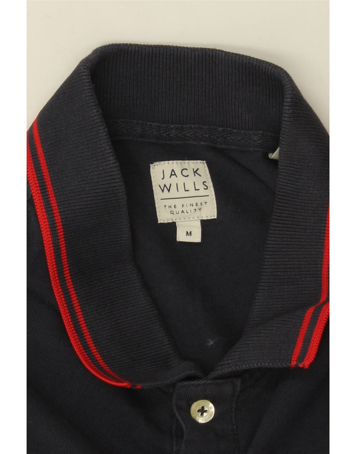 Jack Wills Mens Polo Shirt Medium Navy Blue Cotton