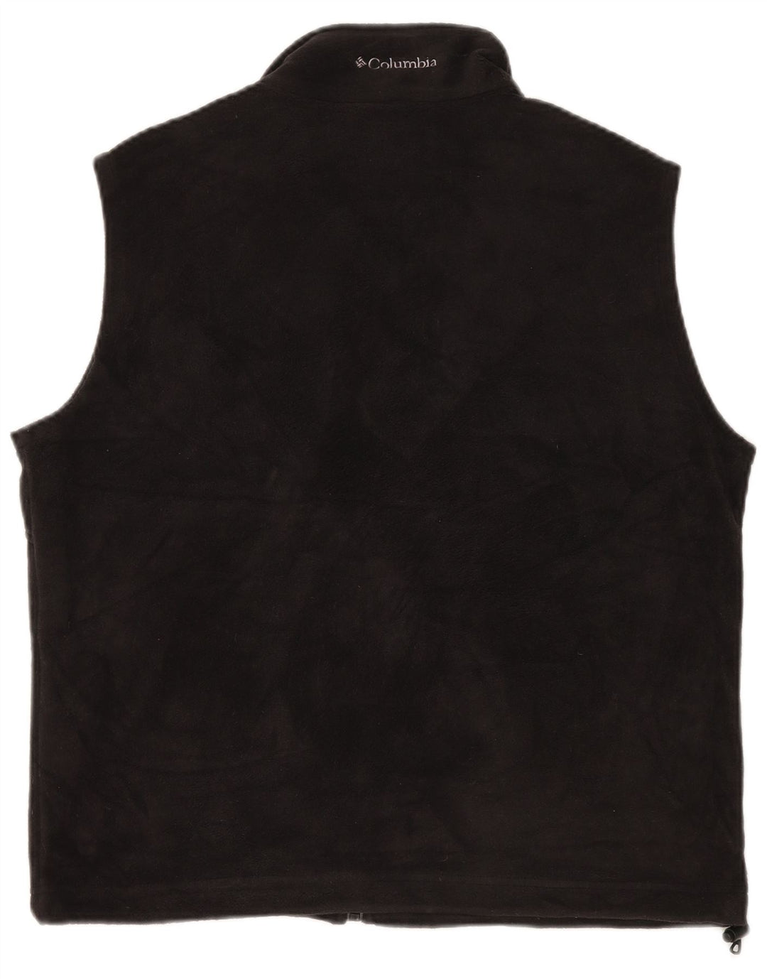 COLUMBIA Womens Fleece Gilet UK 16 Large Black Polyester