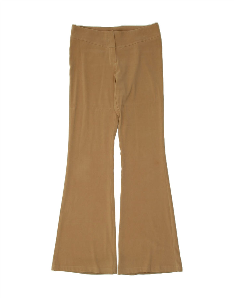 PIMKIE Womens Flare Casual Trousers IT 44 Medium W30 L34 Beige Polyester | Vintage Pimkie | Thrift | Second-Hand Pimkie | Used Clothing | Messina Hembry 